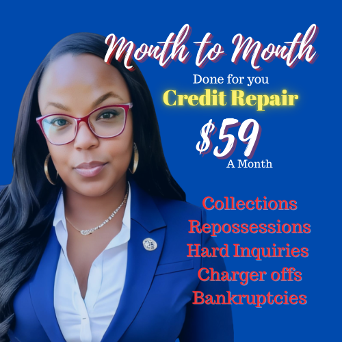 Month to Month done for you credit repair